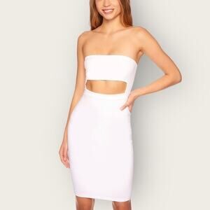 NWT | Susana Monaco | Tube Cut Out Knee Length | Sugar | Large